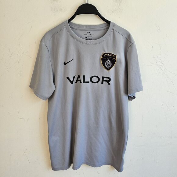 Nike Dri-Fit Men’s Valor Soccer #30 Shirt Jersey Size Large Gray GUC - Picture 1 of 7